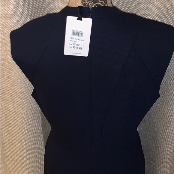 Reiss Delo panel-detail wool-blend dress - Picture 3 of 5